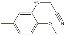 2-[(2-methoxy-5-methylphenyl)amino]acetonitrile Struktur