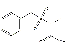 2-[(2-methylbenzyl)sulfonyl]propanoic acid Struktur