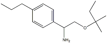 2-[(2-methylbutan-2-yl)oxy]-1-(4-propylphenyl)ethan-1-amine Struktur