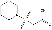 2-[(2-methylpiperidine-1-)sulfonyl]acetic acid Struktur