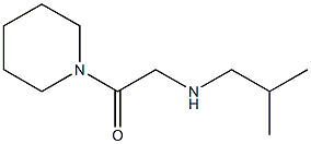 2-[(2-methylpropyl)amino]-1-(piperidin-1-yl)ethan-1-one Struktur