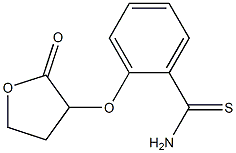 2-[(2-oxooxolan-3-yl)oxy]benzene-1-carbothioamide Struktur