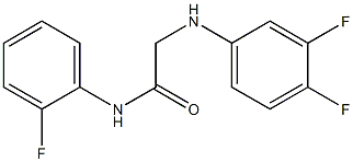 2-[(3,4-difluorophenyl)amino]-N-(2-fluorophenyl)acetamide Struktur