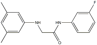 2-[(3,5-dimethylphenyl)amino]-N-(3-fluorophenyl)acetamide Struktur