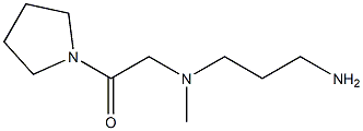 2-[(3-aminopropyl)(methyl)amino]-1-(pyrrolidin-1-yl)ethan-1-one Struktur