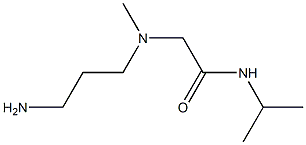 2-[(3-aminopropyl)(methyl)amino]-N-(propan-2-yl)acetamide Struktur