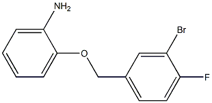 2-[(3-bromo-4-fluorophenyl)methoxy]aniline Struktur