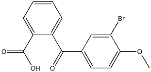 2-[(3-bromo-4-methoxyphenyl)carbonyl]benzoic acid Struktur