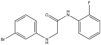 2-[(3-bromophenyl)amino]-N-(2-fluorophenyl)acetamide Struktur