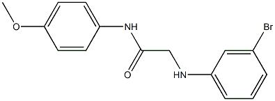 2-[(3-bromophenyl)amino]-N-(4-methoxyphenyl)acetamide Struktur