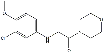 2-[(3-chloro-4-methoxyphenyl)amino]-1-(morpholin-4-yl)ethan-1-one Struktur