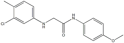 2-[(3-chloro-4-methylphenyl)amino]-N-(4-methoxyphenyl)acetamide Struktur