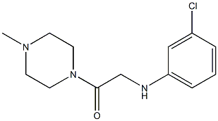 2-[(3-chlorophenyl)amino]-1-(4-methylpiperazin-1-yl)ethan-1-one Struktur