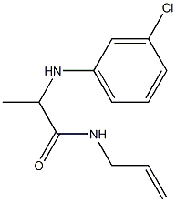 2-[(3-chlorophenyl)amino]-N-(prop-2-en-1-yl)propanamide Struktur