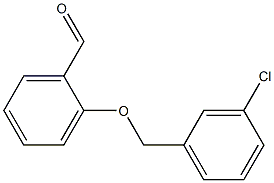 2-[(3-chlorophenyl)methoxy]benzaldehyde Struktur