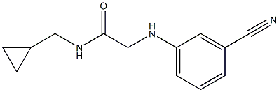 2-[(3-cyanophenyl)amino]-N-(cyclopropylmethyl)acetamide Struktur