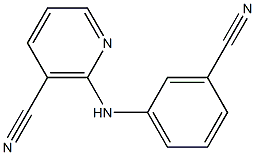 2-[(3-cyanophenyl)amino]nicotinonitrile Struktur