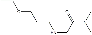 2-[(3-ethoxypropyl)amino]-N,N-dimethylacetamide Struktur