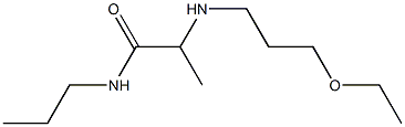 2-[(3-ethoxypropyl)amino]-N-propylpropanamide Struktur