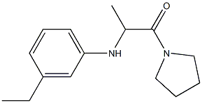 2-[(3-ethylphenyl)amino]-1-(pyrrolidin-1-yl)propan-1-one Struktur