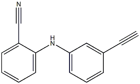 2-[(3-ethynylphenyl)amino]benzonitrile Struktur