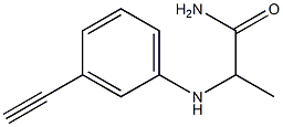 2-[(3-ethynylphenyl)amino]propanamide Struktur