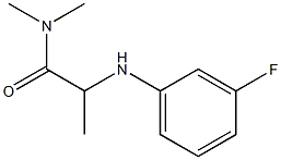 2-[(3-fluorophenyl)amino]-N,N-dimethylpropanamide Struktur