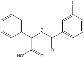 2-[(3-iodophenyl)formamido]-2-phenylacetic acid Struktur