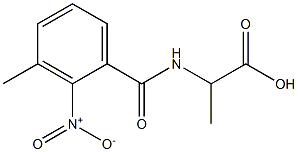 2-[(3-methyl-2-nitrophenyl)formamido]propanoic acid Struktur