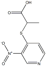 2-[(3-nitropyridin-4-yl)sulfanyl]propanoic acid Struktur