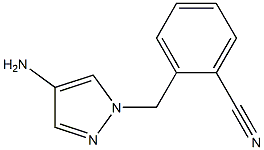 2-[(4-amino-1H-pyrazol-1-yl)methyl]benzonitrile Struktur