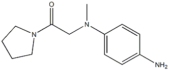 2-[(4-aminophenyl)(methyl)amino]-1-(pyrrolidin-1-yl)ethan-1-one Struktur