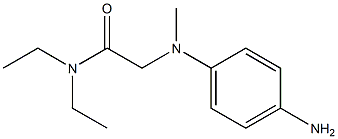 2-[(4-aminophenyl)(methyl)amino]-N,N-diethylacetamide Struktur