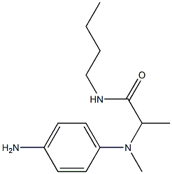 2-[(4-aminophenyl)(methyl)amino]-N-butylpropanamide Struktur