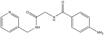 2-[(4-aminophenyl)formamido]-N-(pyridin-3-ylmethyl)acetamide Struktur