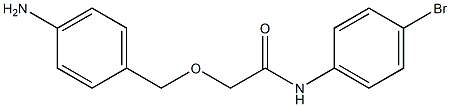 2-[(4-aminophenyl)methoxy]-N-(4-bromophenyl)acetamide Struktur