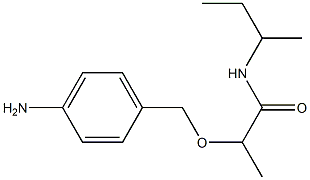 2-[(4-aminophenyl)methoxy]-N-(butan-2-yl)propanamide Struktur