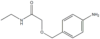 2-[(4-aminophenyl)methoxy]-N-ethylacetamide Struktur