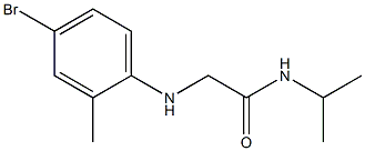 2-[(4-bromo-2-methylphenyl)amino]-N-(propan-2-yl)acetamide Struktur