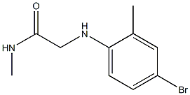 2-[(4-bromo-2-methylphenyl)amino]-N-methylacetamide Struktur