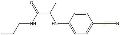 2-[(4-cyanophenyl)amino]-N-propylpropanamide Struktur