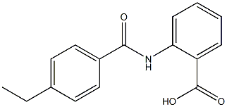 2-[(4-ethylbenzene)(methyl)amido]benzoic acid Struktur