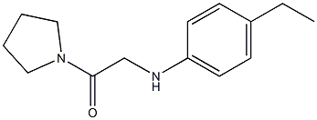 2-[(4-ethylphenyl)amino]-1-(pyrrolidin-1-yl)ethan-1-one Struktur