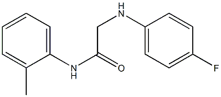 2-[(4-fluorophenyl)amino]-N-(2-methylphenyl)acetamide Struktur