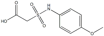 2-[(4-methoxyphenyl)sulfamoyl]acetic acid Struktur