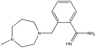 2-[(4-methyl-1,4-diazepan-1-yl)methyl]benzene-1-carboximidamide Struktur