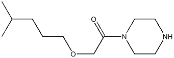 2-[(4-methylpentyl)oxy]-1-(piperazin-1-yl)ethan-1-one Struktur