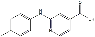 2-[(4-methylphenyl)amino]pyridine-4-carboxylic acid Struktur