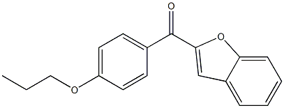 2-[(4-propoxyphenyl)carbonyl]-1-benzofuran Struktur