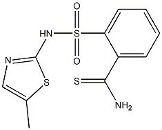 2-[(5-methyl-1,3-thiazol-2-yl)sulfamoyl]benzene-1-carbothioamide Structure